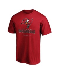 FANATICS Branded Red Tampa Bay Buccaneers Big Tall Team Lockup T Shirt