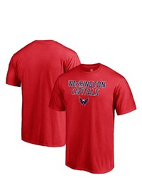 FANATICS Branded Red Washington Capitals Big Tall Game Day Stack T Shirt