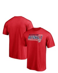 FANATICS Branded Red Washington Nationals Big Tall Mascot In Bounds T Shirt