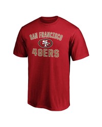 FANATICS Branded Scarlet San Francisco 49ers Big Tall Victory Arch Logo T Shirt