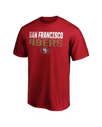 FANATICS Branded Scarlet San Francisco 49ers Fade Out T Shirt