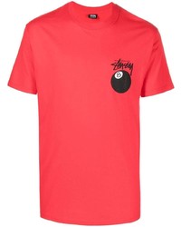 Stussy Chest Logo Print T Shirt