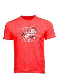 Majestic Threads Cincinnati Reds 1972 1992 Cooperstown Logo Tri Blend T Shirt