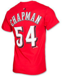 Majestic Cincinnati Reds Mlb Aroldis Chapman Name And Number T Shirt