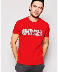 Franklin & Marshall Classic Crew Neck T Shirt With Chest Logo Print