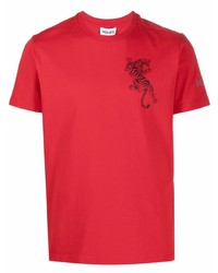 Kenzo Climbing Tiger Logo Print T Shirt