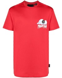 Philipp Plein Clouds Logo Print T Shirt