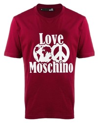 Love Moschino Contrast Logo T Shirt