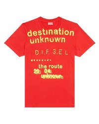 Diesel Destination Unknown Cotton T Shirt