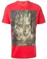 Diesel Forest Print T Shirt