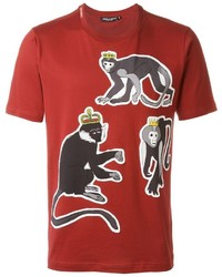 Dolce & Gabbana Monkey King Print T Shirt, $495  | Lookastic