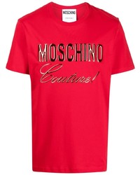 Moschino Embossed Logo Cotton T Shirt