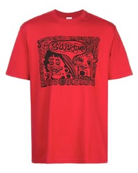 Supreme Faces Print T Shirt
