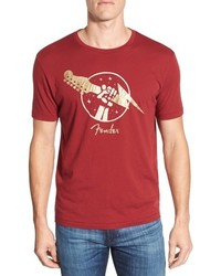 Lucky Brand Fender Gold Of Thunder Graphic Crewneck T Shirt