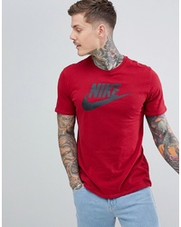 Nike Futura Logo T Shirt In Red 696707 618