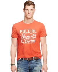 Polo Ralph Lauren Graphic Jersey Crew Neck T Shirt