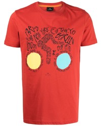 PS Paul Smith Graphic Print Cotton T Shirt