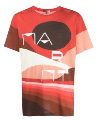 Isabel Marant Étoile Graphic Print Crew Neck T Shirt