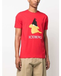 Iceberg Graphic Print Stretch Cotton T Shirt