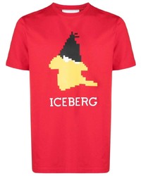 Iceberg Graphic Print Stretch Cotton T Shirt