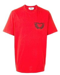 MSGM Heart Print T Shirt