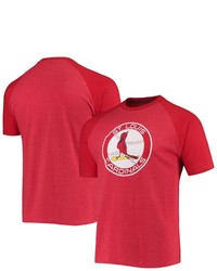 STITCHES Heathered Red St Louis Cardinals Raglan T Shirt In Heather Red At Nordstrom