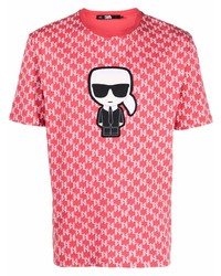 Karl Lagerfeld Ikonik Monogram Print T Shirt