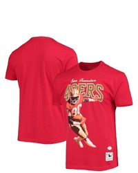 Mitchell & Ness Jerry Rice San Francisco 49ers Scarlet 75th Anniversary Player Graphics T Shirt At Nordstrom