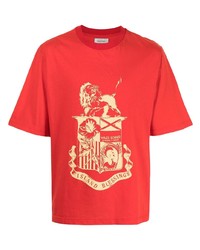 Wales Bonner Johnson Crest Print Cotton T Shirt
