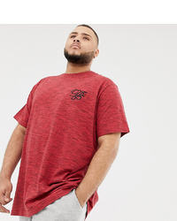 Duke King Size Logo T Shirt In Red With Space Dye