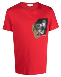 Alexander McQueen Layered Skull Print T Shirt