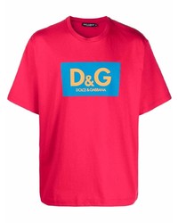 Dolce & Gabbana Logo Print Boxy Fit T Shirt
