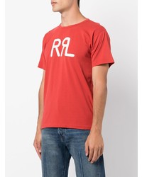 Ralph Lauren RRL Logo Print Cotton T Shirt