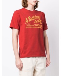 A Bathing Ape Logo Print Cotton T Shirt