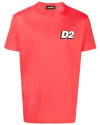 DSQUARED2 Logo Print Cotton T Shirt