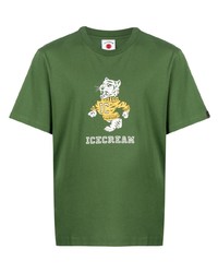 Icecream Logo Print Cotton T Shirt