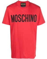 Moschino Logo Print Crew Neck T Shirt