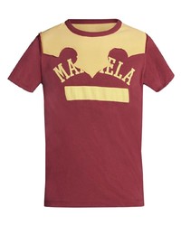 Maison Margiela Logo Print Distressed T Shirt