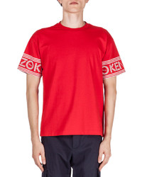 Kenzo Logo Print Short Sleeve T Shirt Red