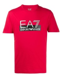 Ea7 Emporio Armani Logo Print T Shirt