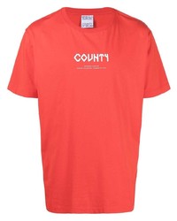 Marcelo Burlon County of Milan Logo Print T Shirt
