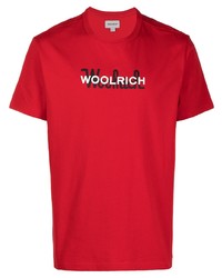 Woolrich Logo Printed T Shirt