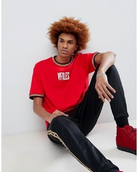 VFILES Logo T Shirt In Red