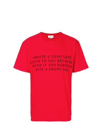 Gucci Love Letter Print T Shirt