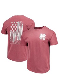 IMAGE ONE Maroon Mississippi State Bulldogs Baseball Flag Comfort Colors T Shirt At Nordstrom