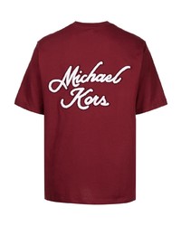 Michael Kors Michl Kors Script Logo Print Detail T Shirt