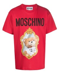 Moschino Mirror Teddy Logo T Shirt
