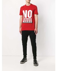 Neil Barrett No Unauthorised Access T Shirt