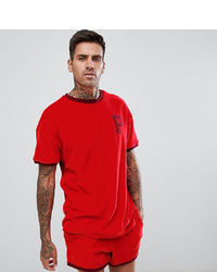 Puma Organic Cotton Towelling T Shirt In Red At Asos