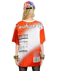 Moschino Oversized Cola Printed Cotton T Shirt